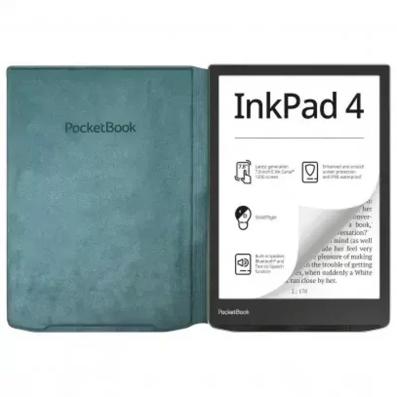 Cover PocketBook HN-FP-PU-743G-SG-WW e-lasītāja maciņš 7,8 collas Zaļš