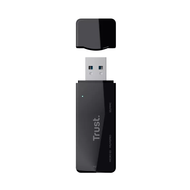 Trust NANGA karšu lasītājs USB 3.2 Gen 1 (3.1 Gen 1) Type-A melns