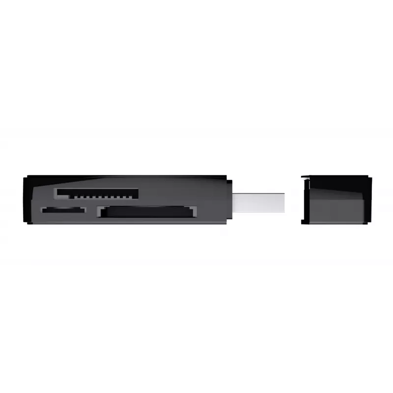 Trust NANGA karšu lasītājs USB 3.2 Gen 1 (3.1 Gen 1) Type-A melns