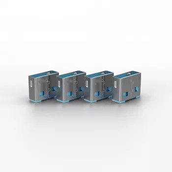 Porta bloķētājs Lindy USB Port Blocker bez atslēgas, 10 gab. iepakojumā, krāsu kods zils