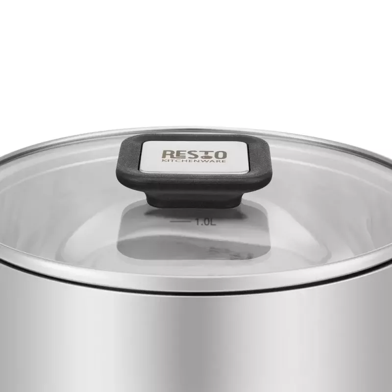 Kitchenware Resto Anser 1,6 L apaļš melns nerūsējošais tērauds