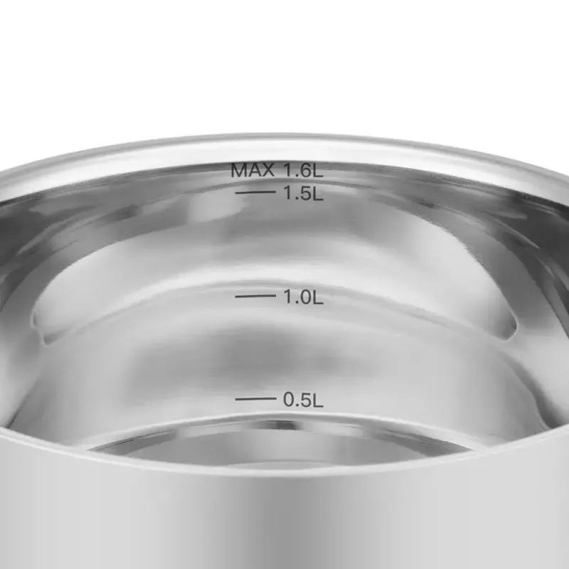 Kitchenware Resto Anser 1,6 L apaļš melns nerūsējošais tērauds