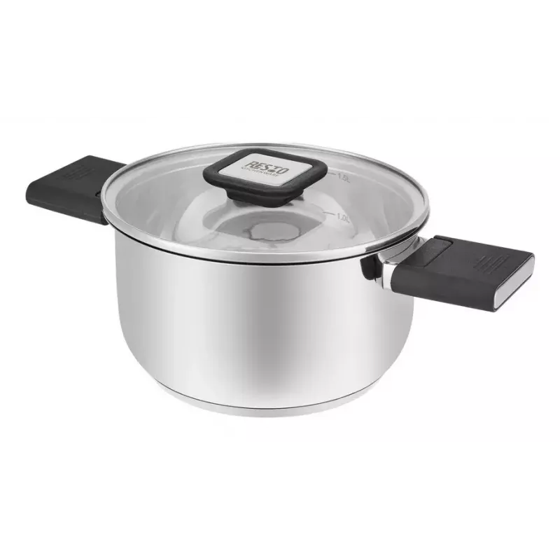 Kitchenware Resto Anser 1,6 L apaļš melns nerūsējošais tērauds