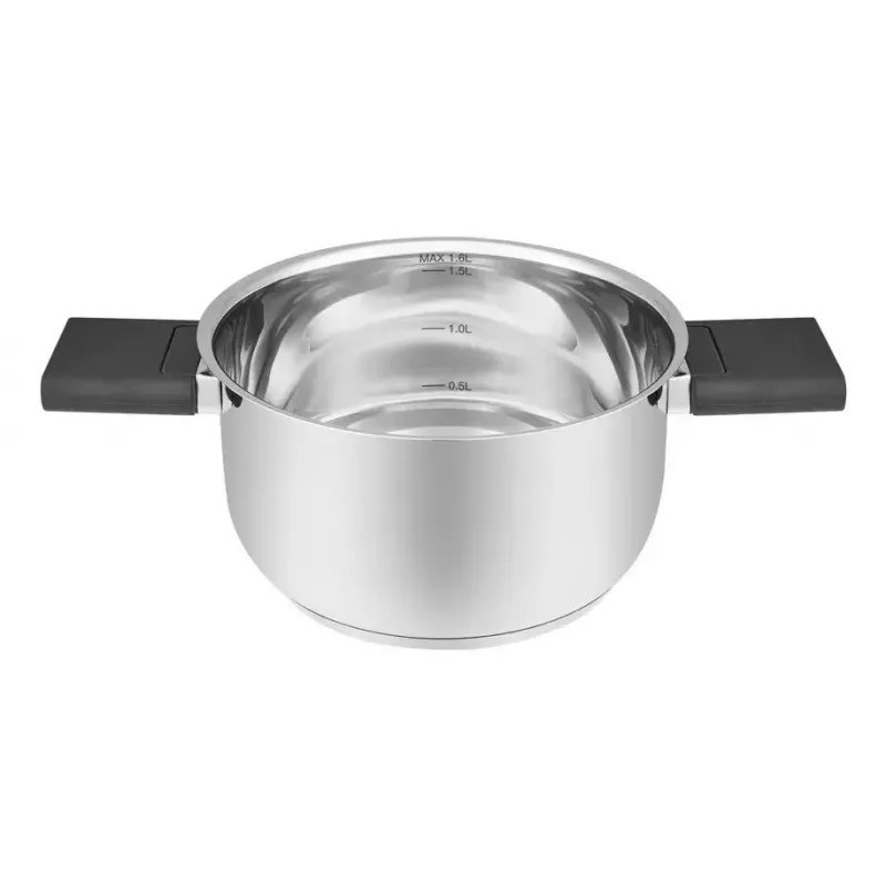 Kitchenware Resto Anser 1,6 L apaļš melns nerūsējošais tērauds