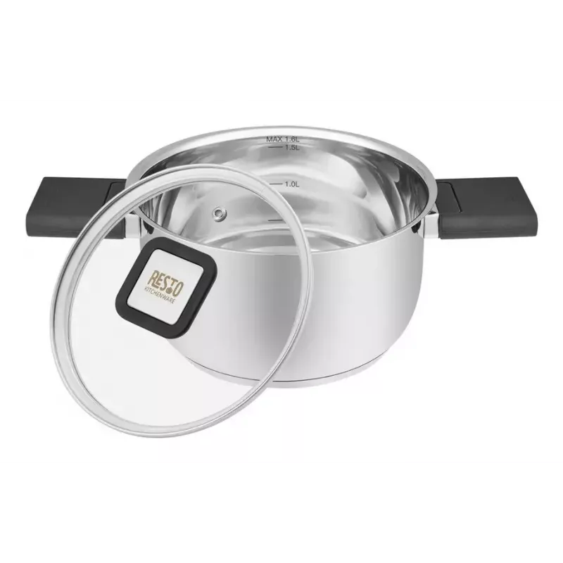 Kitchenware Resto Anser 1,6 L apaļš melns nerūsējošais tērauds