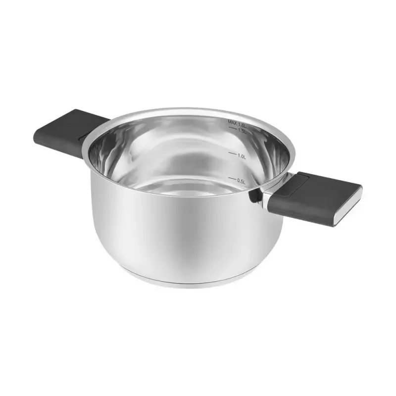 Kitchenware Resto Anser 1,6 L apaļš melns nerūsējošais tērauds