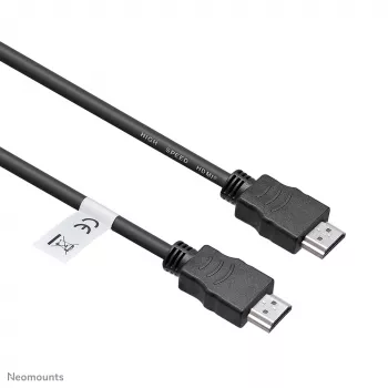 Neomounts HDMI15MM HDMI kabelis - 5 metri, 5 m, HDMI A tipa (standarta), HDMI A tipa (standarta), 10,2 Gbit/s, Melns