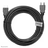 Neomounts HDMI15MM HDMI kabelis - 5 metri, 5 m, HDMI A tipa (standarta), HDMI A tipa (standarta), 10,2 Gbit/s, Melns