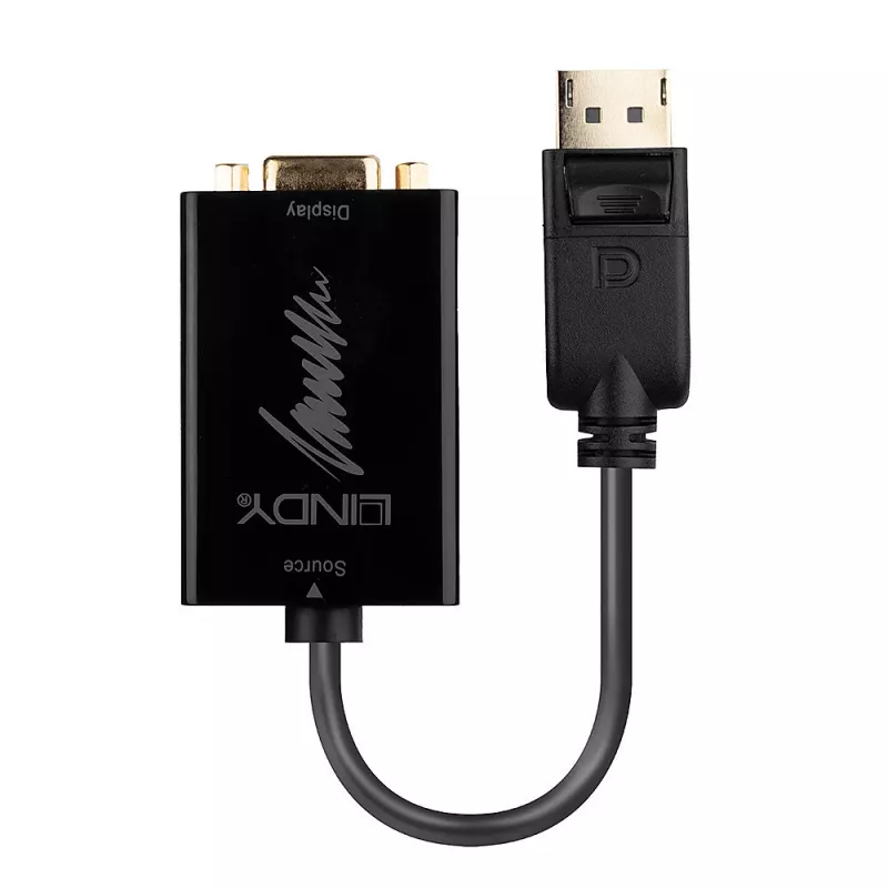 Aktīvais pārveidotāja kabelis Lindy DisplayPort 1.2 uz VGA
