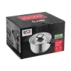 Resto Kitchenware Anser 2,5 l apaļš katls, melns, nerūsējošais tērauds