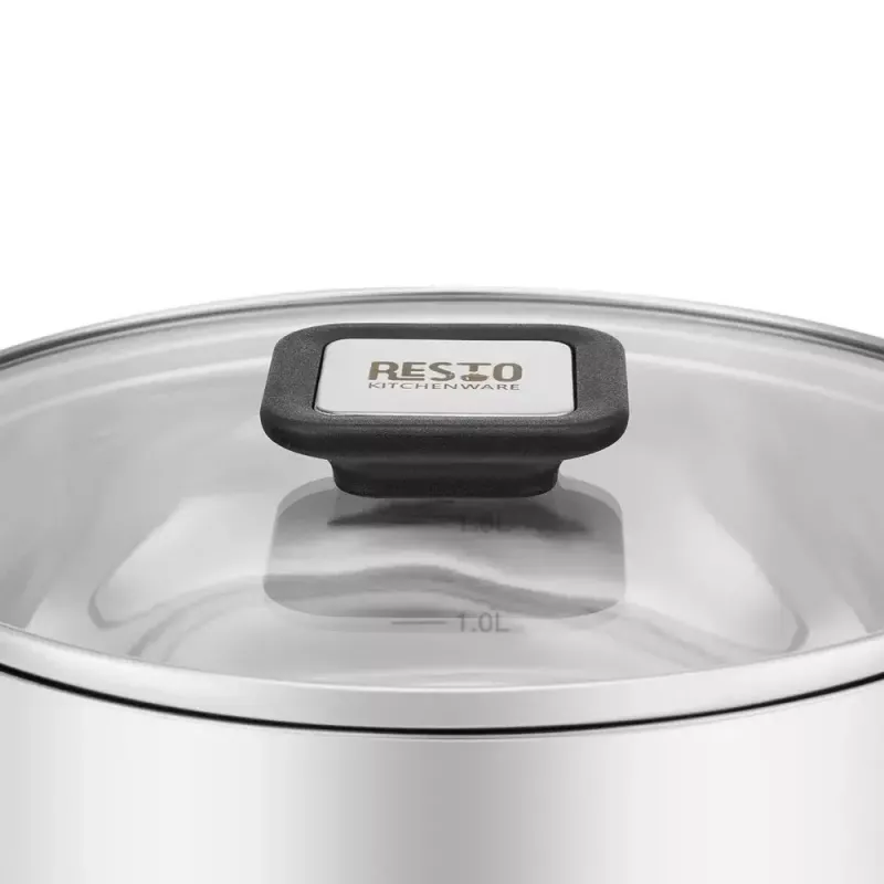Resto Kitchenware Anser 2,5 l apaļš katls, melns, nerūsējošais tērauds