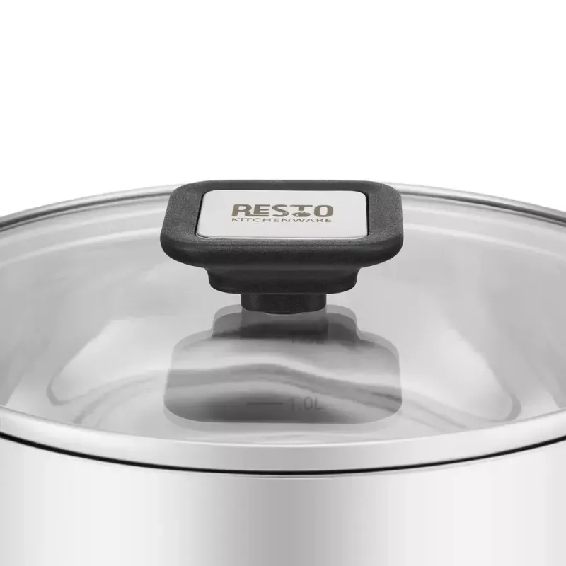 Resto Kitchenware Anser 2,5 l apaļš katls, melns, nerūsējošais tērauds