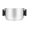 Resto Kitchenware Anser 2,5 l apaļš katls, melns, nerūsējošais tērauds