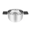 Resto Kitchenware Anser 2,5 l apaļš katls, melns, nerūsējošais tērauds