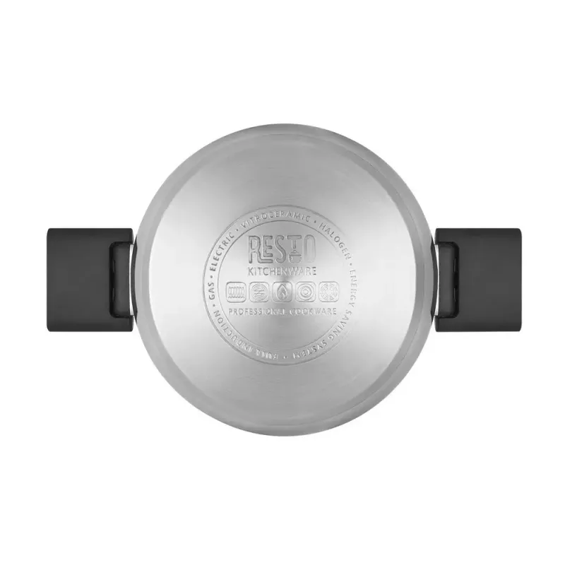 Resto Kitchenware Anser 2,5 l apaļš katls, melns, nerūsējošais tērauds
