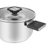 Resto Kitchenware Anser 2,5 l apaļš katls, melns, nerūsējošais tērauds