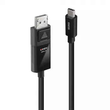 Lindy 2 m USB Type-C uz DP 4K60 adaptera kabelis ar HDR