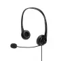 Headset Lindy USB Type A vadu austiņas ar līnijas vadību