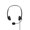 Headset Lindy USB Type A vadu austiņas ar līnijas vadību