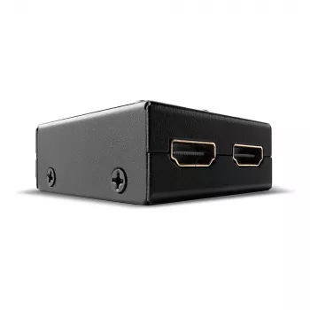 Lindy 2 Portu HDMI 18G Divvirzienu slēdzis, HDMI, metāls, melns, 60 Hz, 18 Gbit/s, 3840 x 2160 pikseļi