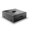 Lindy 2 Portu HDMI 18G Divvirzienu slēdzis, HDMI, metāls, melns, 60 Hz, 18 Gbit/s, 3840 x 2160 pikseļi