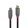 Lindy 1,5 m USB 3.2 C tipa uz C tipa kabelis, 20 Gbps, 5A, PD, Anthra Line