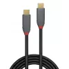 Lindy 1,5 m USB 3.2 C tipa uz C tipa kabelis, 20 Gbps, 5A, PD, Anthra Line