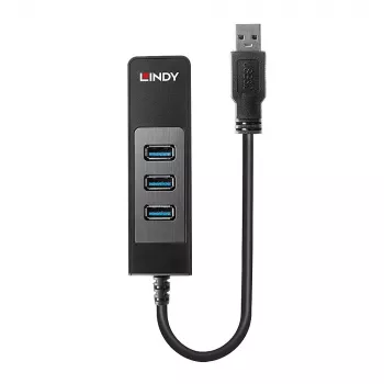 USB centrmezgls un Gigabit Ethernet pārveidotājs Lindy 43176