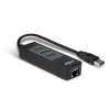 USB centrmezgls un Gigabit Ethernet pārveidotājs Lindy 43176