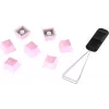 Tastatūras vāciņš HyperX Rubber Keycaps Gaming Accessory Kit rozā US izkārtojums HyperX un Cherry MX stila slēdžiem