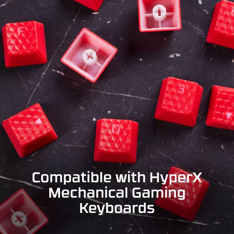 Tastatūras vāciņš HyperX Rubber Keycaps Gaming Accessory Kit rozā US izkārtojums HyperX un Cherry MX stila slēdžiem