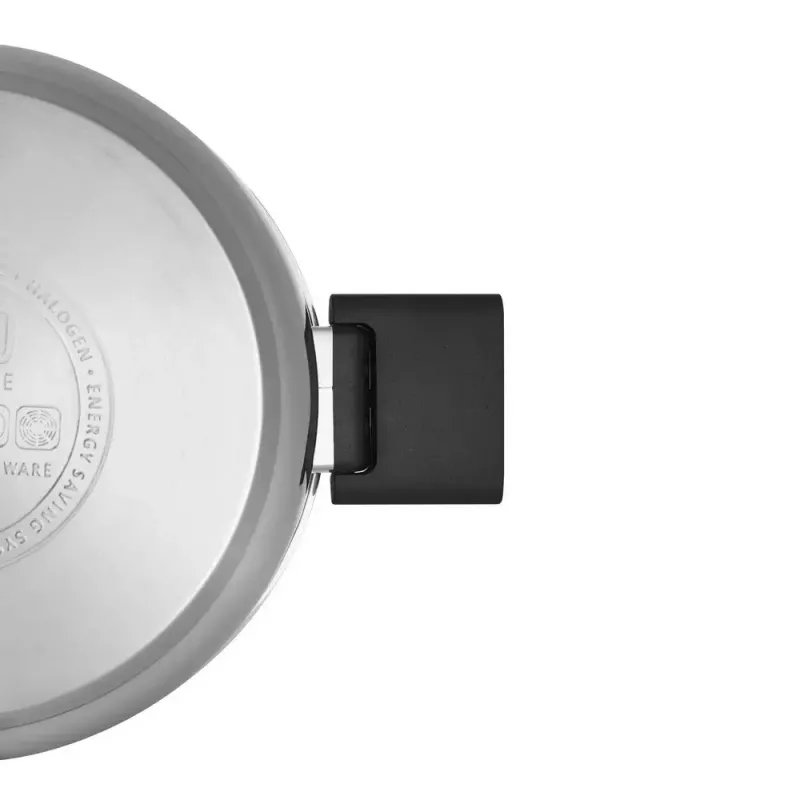 Resto Kitchenware Anser 3,2 l apaļa, melna nerūsējošā tērauda panna