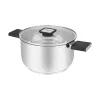 Resto Kitchenware Anser 3,2 l apaļa, melna nerūsējošā tērauda panna