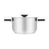 Resto Kitchenware Anser 3,2 l apaļa, melna nerūsējošā tērauda panna