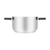 Resto Kitchenware Anser 3,2 l apaļa, melna nerūsējošā tērauda panna
