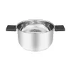 Resto Kitchenware Anser 3,2 l apaļa, melna nerūsējošā tērauda panna