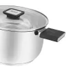 Resto Kitchenware Anser 3,2 l apaļa, melna nerūsējošā tērauda panna