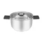 Resto Kitchenware Anser 3,2 l apaļa, melna nerūsējošā tērauda panna
