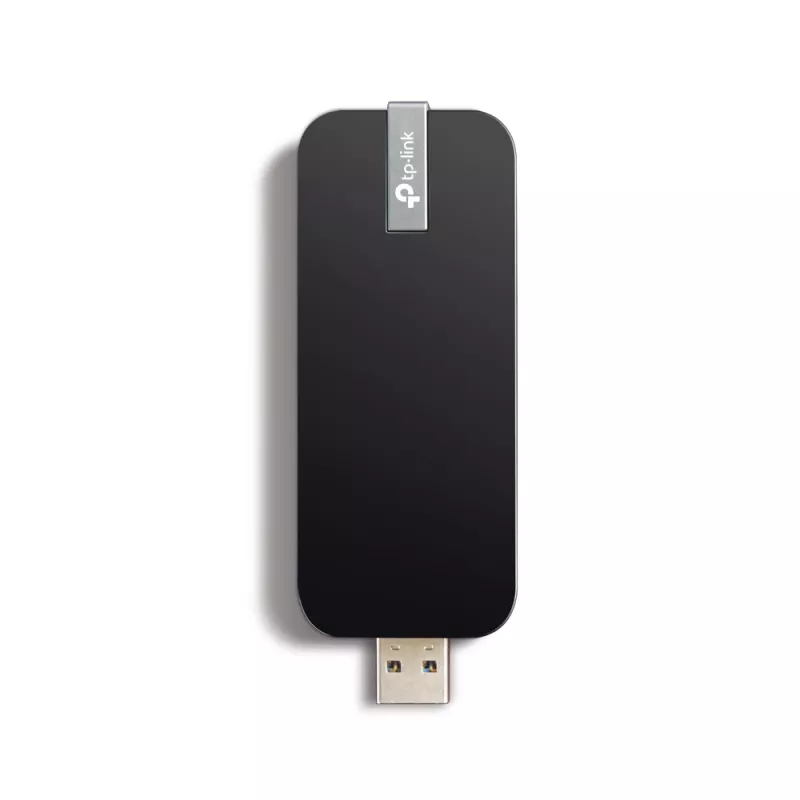 TP-Link AC1300 bezvadu divjoslu USB Wi-Fi adapteris, Bezvadu, USB, WLAN, Wi-Fi 5 (802.11ac), 867 Mbit/s, Melns