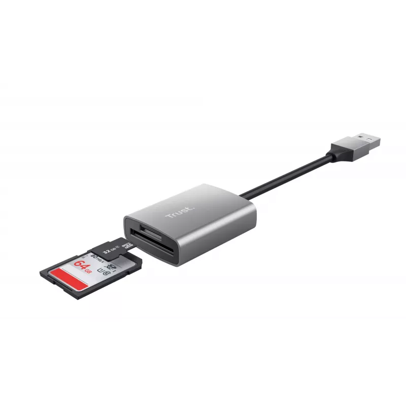 Trust Dalyx karšu lasītājs USB 3.2 Gen 1 (3.1 Gen 1) Alumīnijs