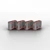 Portu bloķētājs Lindy USB Port Blocker, iepakojumā 4 gab., krāsu kods rozā