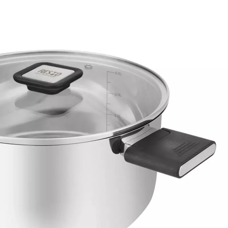 Resto Kitchenware Anser 4,4 L Apaļš melns nerūsējošais tērauds