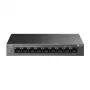 TP-Link LiteWave LS109P tīkla komutators Nepārvaldīts Fast Ethernet (10/100) Power over Ethernet (PoE) Melns