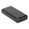 Pārnēsājamais ārējais akumulators Rivacase VA2102 litija polimēra 20000 mAh, Quick Charge 3.0, 2×USB-A + 1×USB-C, 22,5 W, melns