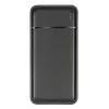 Pārnēsājamais ārējais akumulators Rivacase VA2102 litija polimēra 20000 mAh, Quick Charge 3.0, 2×USB-A + 1×USB-C, 22,5 W, melns