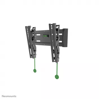 Neomounts NM-W125Melns TV sienas stiprinājums 10-40 collām - paceļams, 101,6 cm (40 collas), 75 x 75 mm, 200 x 200 mm, 0 - 15°, Tērauds, Melns