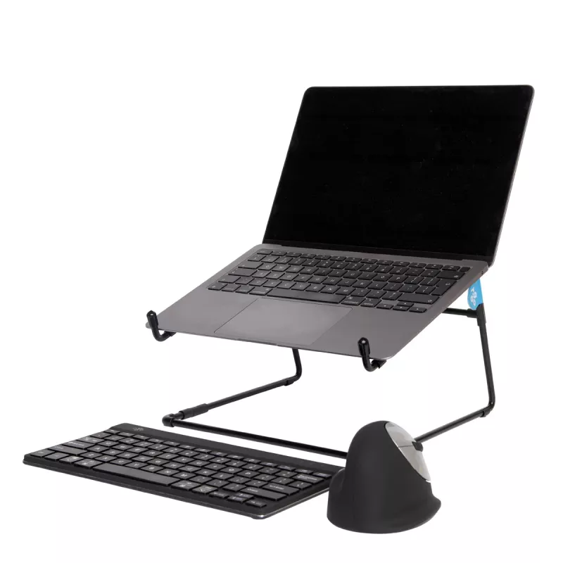 R-Go Tools klēpjdatora statīvs R-Go Steel Office, piemērots 10-22 collām, melns