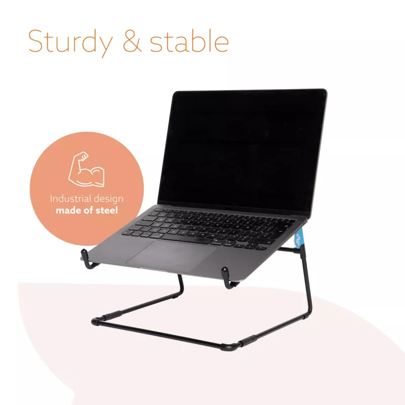 R-Go Tools klēpjdatora statīvs R-Go Steel Office, piemērots 10-22 collām, melns