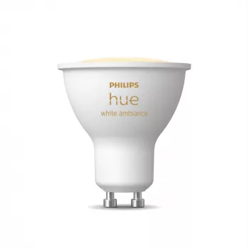 Philips Hue balta ambience GU10 – viedais prožektors, viedā spuldze, Bluetooth/Zigbee, balta, LED, GU10, GU10