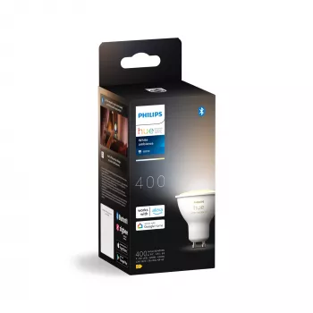 Philips Hue balta ambience GU10 – viedais prožektors, viedā spuldze, Bluetooth/Zigbee, balta, LED, GU10, GU10